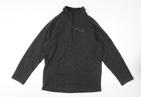 Peter Storm Men's Black 1/2 Zip Fleece Sweatshirt M