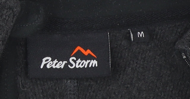 Peter Storm Men's Black 1/2 Zip Fleece Sweatshirt M