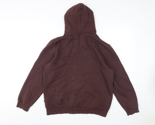 Puma Men's Brown Pullover Hoodie Medium