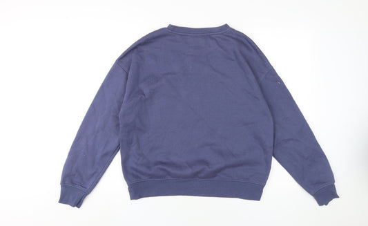 Disney Lilo & Stitch Women's Blue Pullover Sweatshirt, Size 8