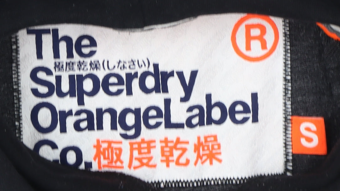 Superdry Unisex Black Pullover Hoodie S