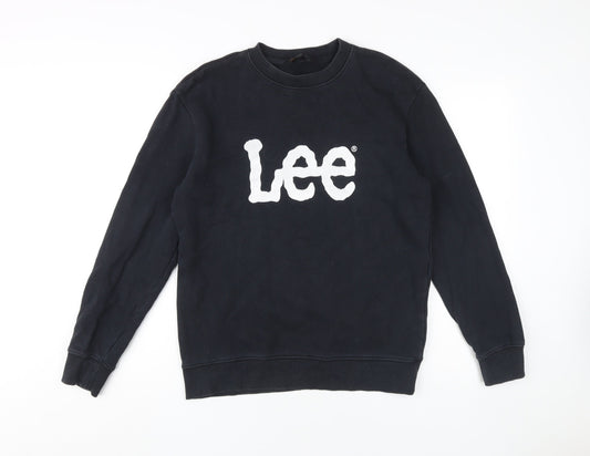 Lee Men's Black Pullover Sweatshirt, Size S
