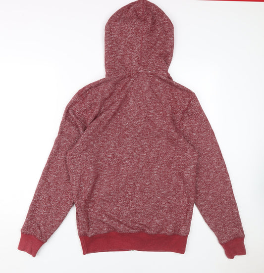 Jack Wills Men's Red Full Zip Hoodie S