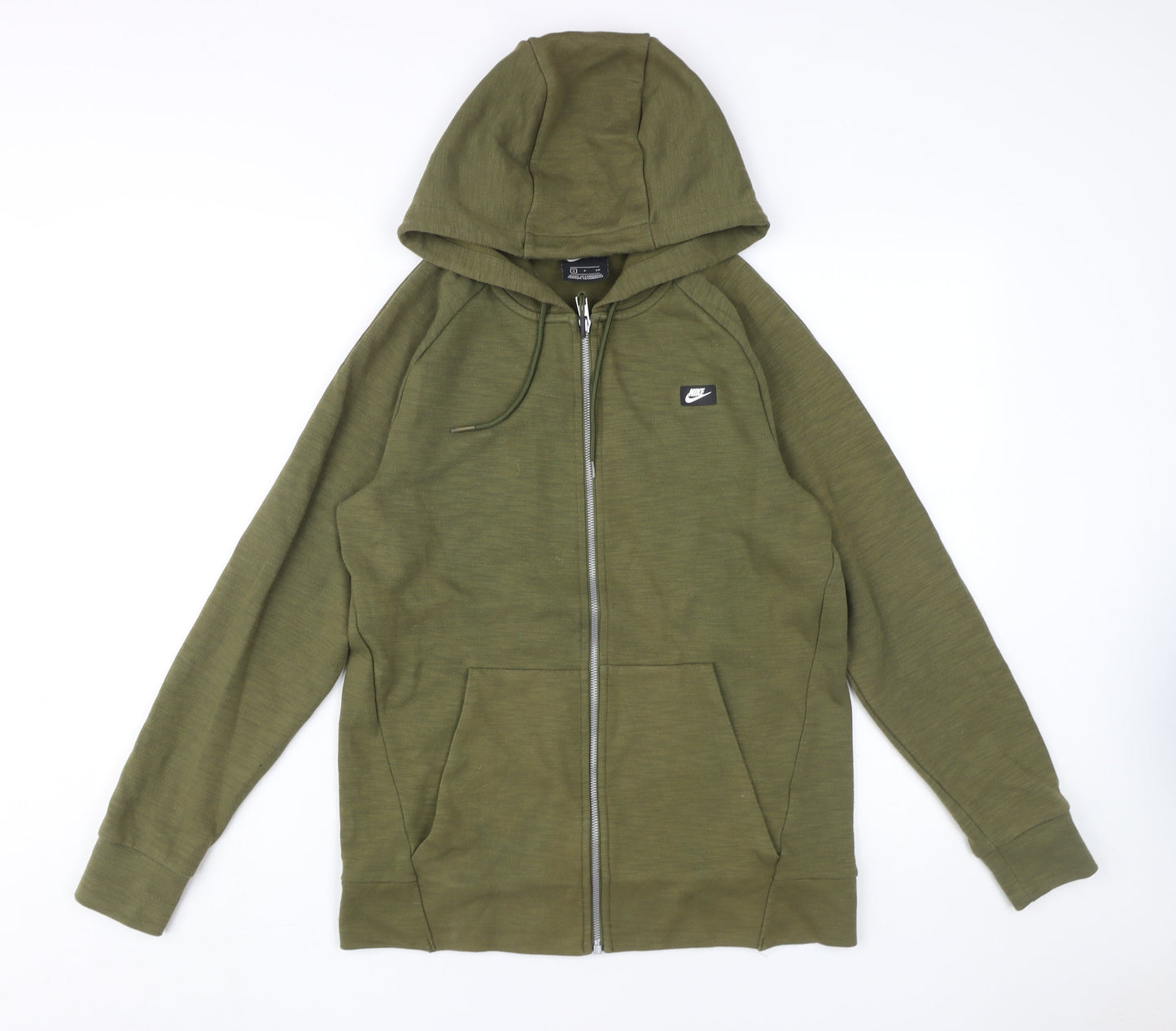 Nike Men's Green Full Zip Hoodie, Size S