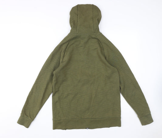 Nike Men's Green Full Zip Hoodie, Size S