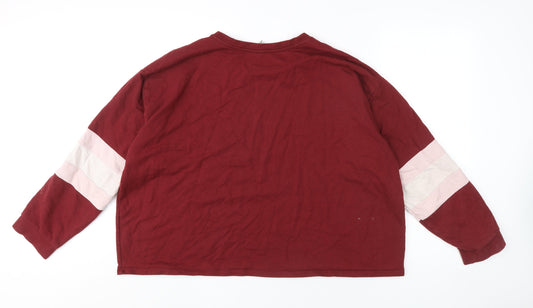 ASOS Women's Red Pullover Sweatshirt Size 22