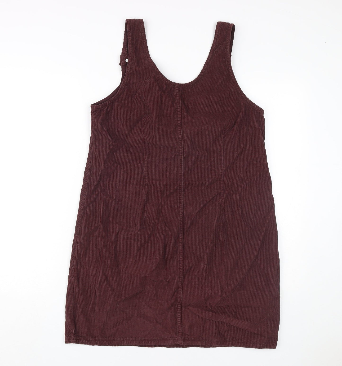 Fat Face Women's Purple Corduroy Pinafore Dress - Size 10