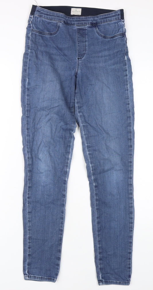 Additional front view of French Connection Women's Blue Skinny Jeans, size 10
