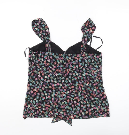 Womens UK Size 8 Ted Baker Multicoloured Silk Blend Tank