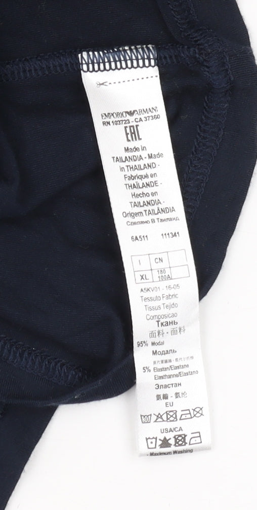 Emporio Armani Men's Blue XL Modal T-Shirt