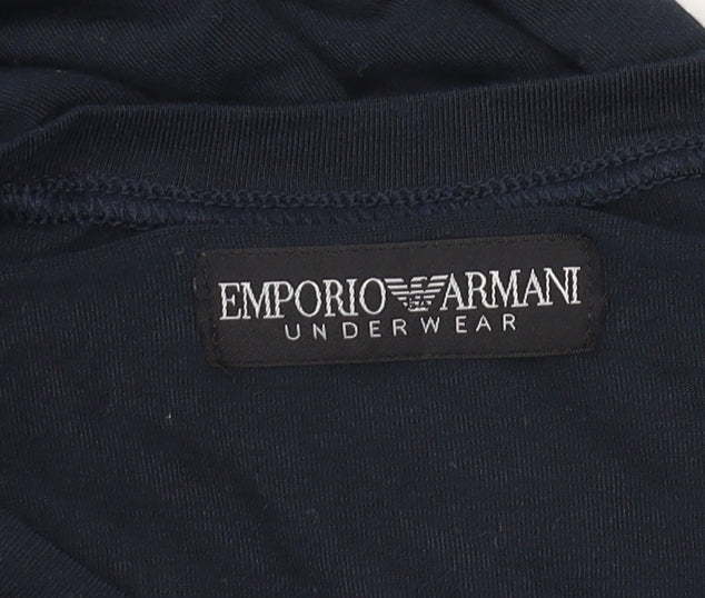 Emporio Armani Men's Blue XL Modal T-Shirt
