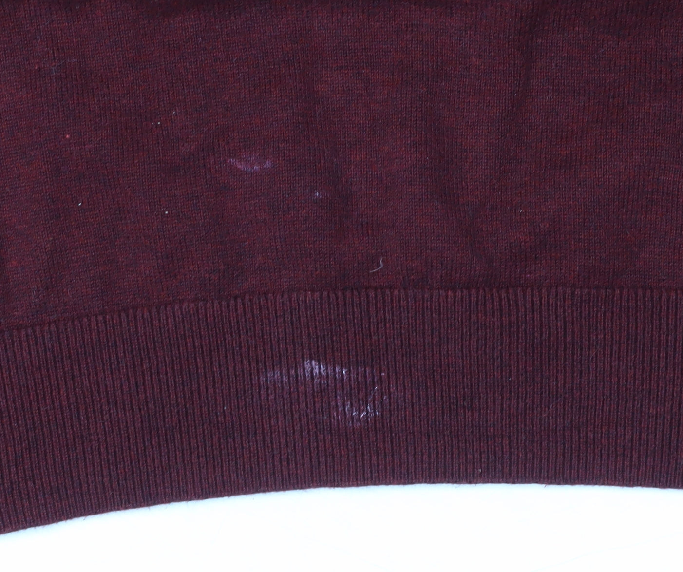 Gant Men's Red Mock Neck Cotton Pullover - XL