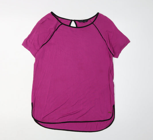 Tommy Hilfiger Women's Purple Short Sleeve T-Shirt