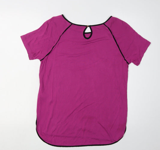 Tommy Hilfiger Women's Purple Short Sleeve T-Shirt