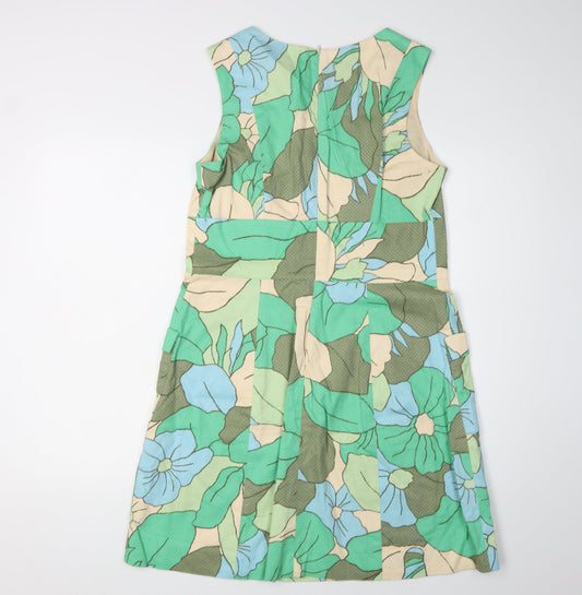 Boden Women's Floral Cotton Sheath Dress, Size 12