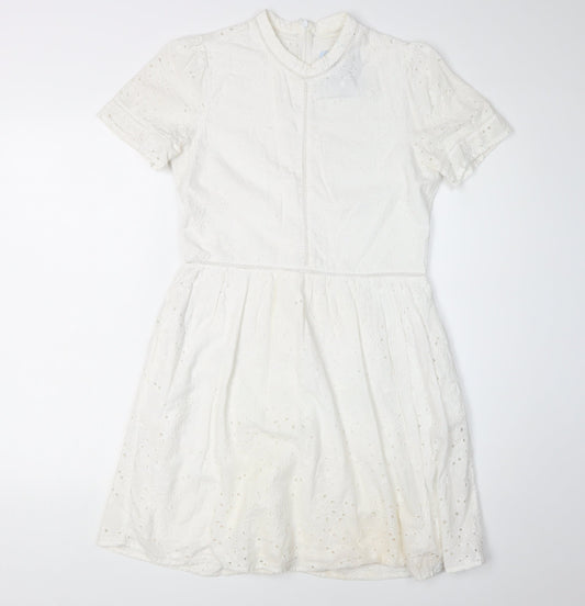 Superdry Women's White A-Line Dress Size 6