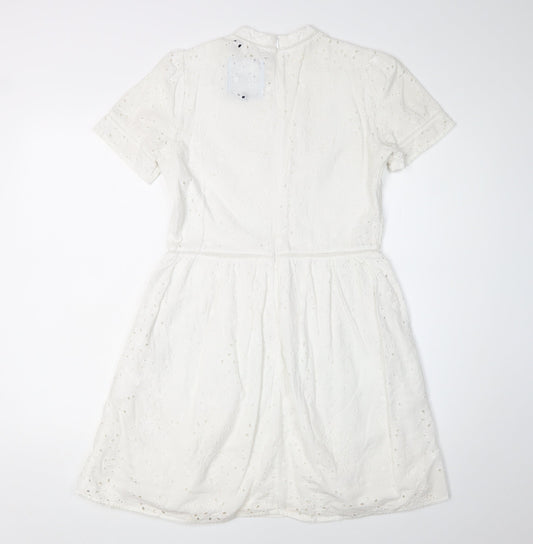 Superdry Women's White A-Line Dress Size 6
