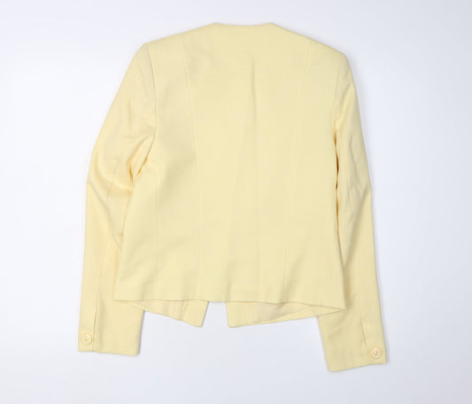Alexon Women's Yellow Blazer UK 12 Classic Workwear