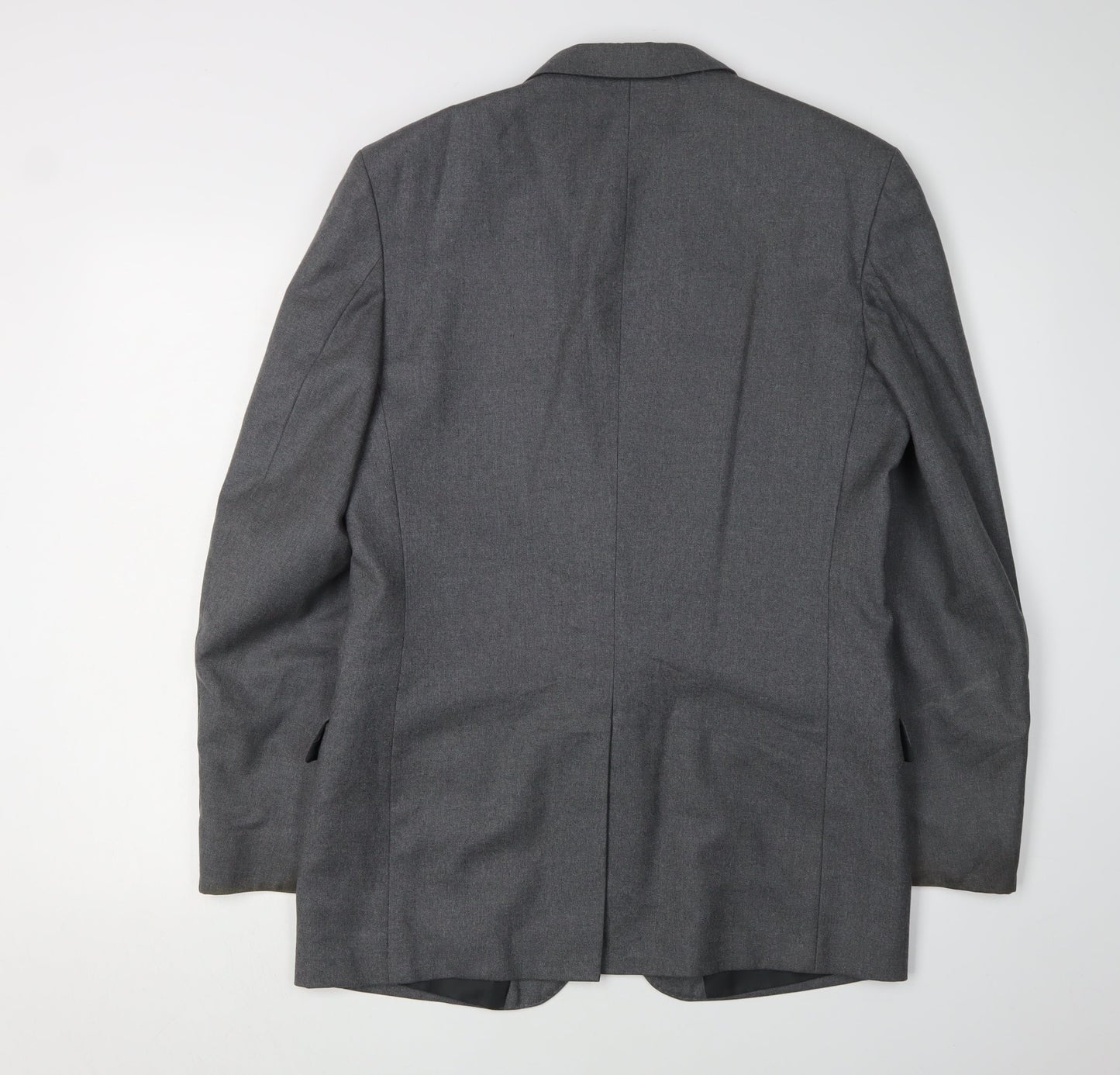 Dunn & Co Men's Grey Wool Blazer, 40R, Classic Style