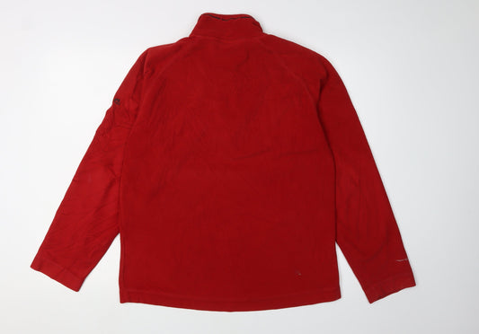 Craghoppers Men's Red 1/4 Zip Fleece Sweatshirt M