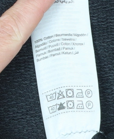 Jack & Jonis Men's Black Cotton Pullover Jumper M