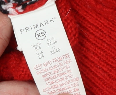 Disney Women's Red Christmas Jumper XS