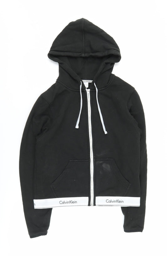 Calvin Klein Women's Black Full Zip Hoodie - Size M