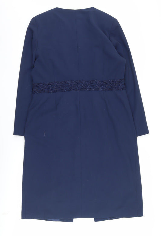 Changes by Together Women's Blue Long Overcoat Size 14