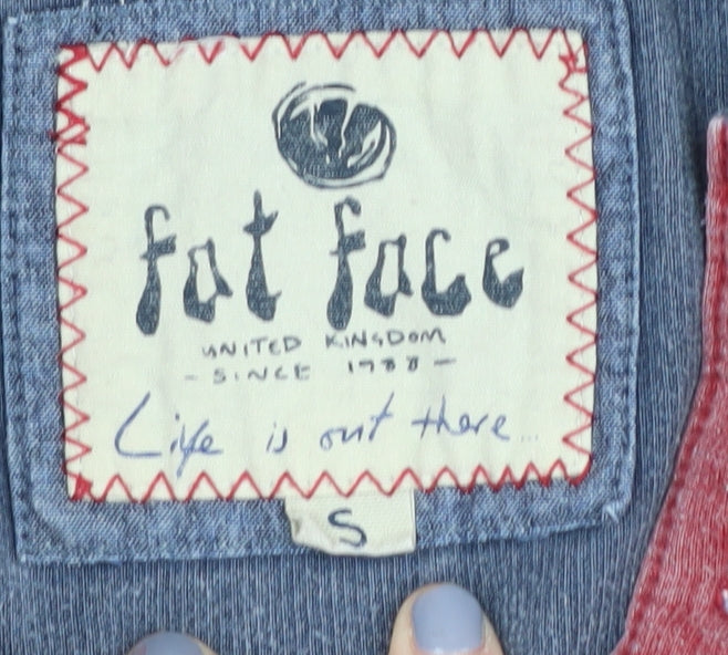 Fat Face Men's Red Henley Sweatshirt Size S