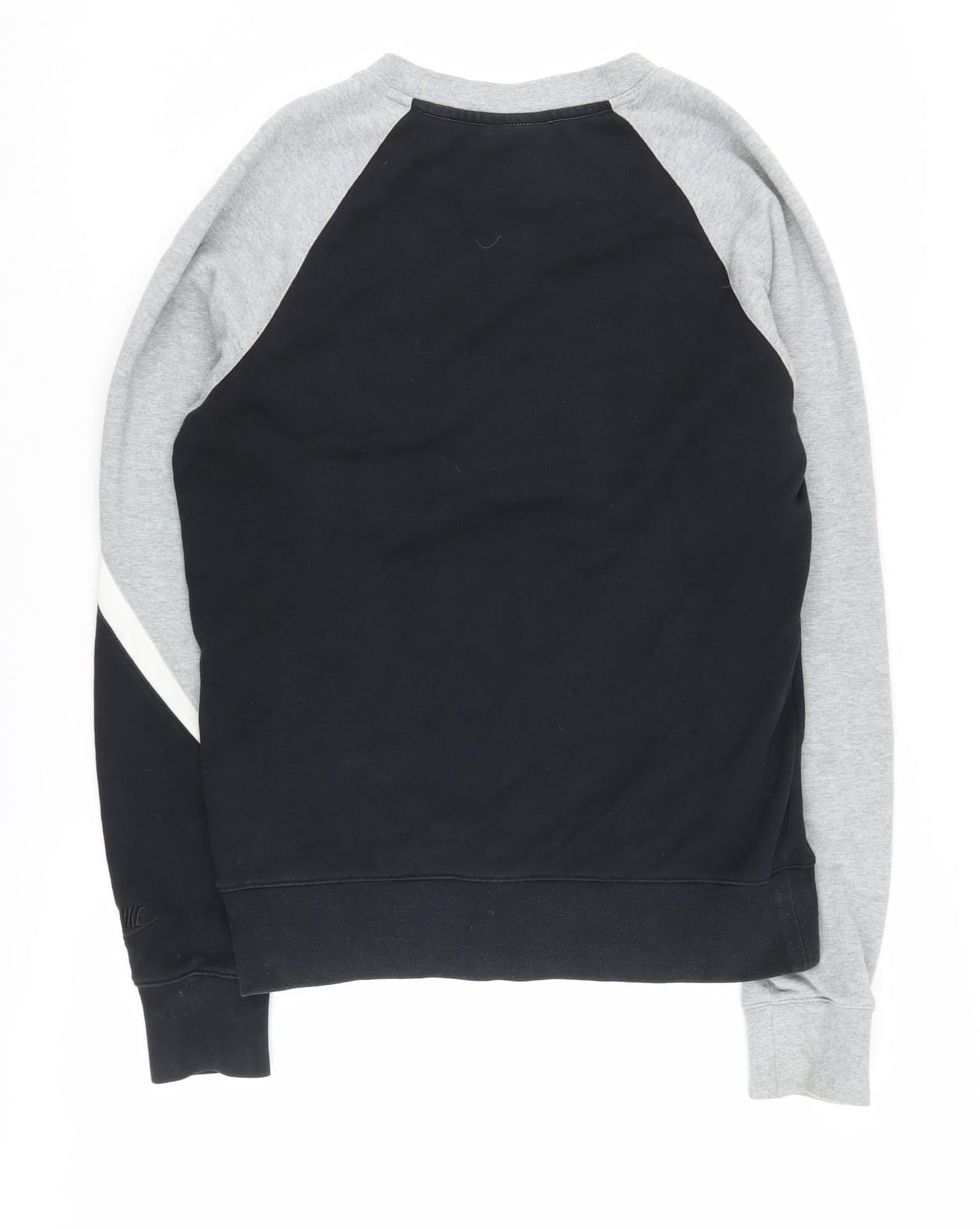 Nike Unisex Black Grey Pullover Sweatshirt S Cotton