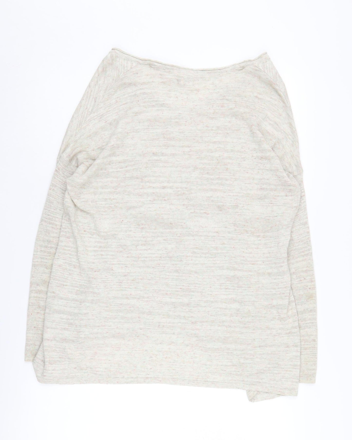 Fat Face Women's Beige V-Neck Knit Pullover Size 10