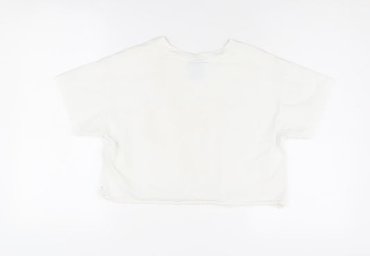 Champion Unisex White XS Basic T-Shirt Sports Logo