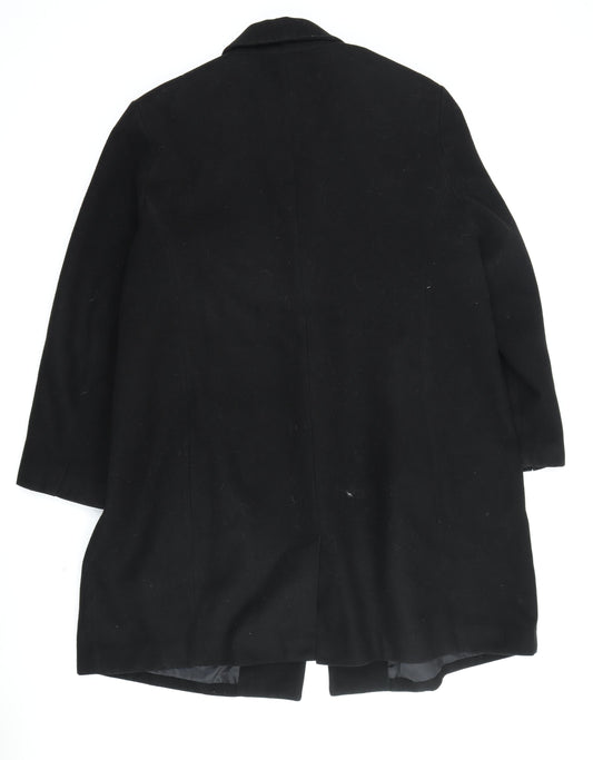 Marks and Spencer Women's Black Overcoat Size 32