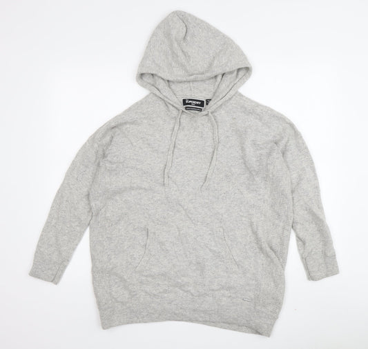 Womens UK 12 Regular Superdry Grey Pullover