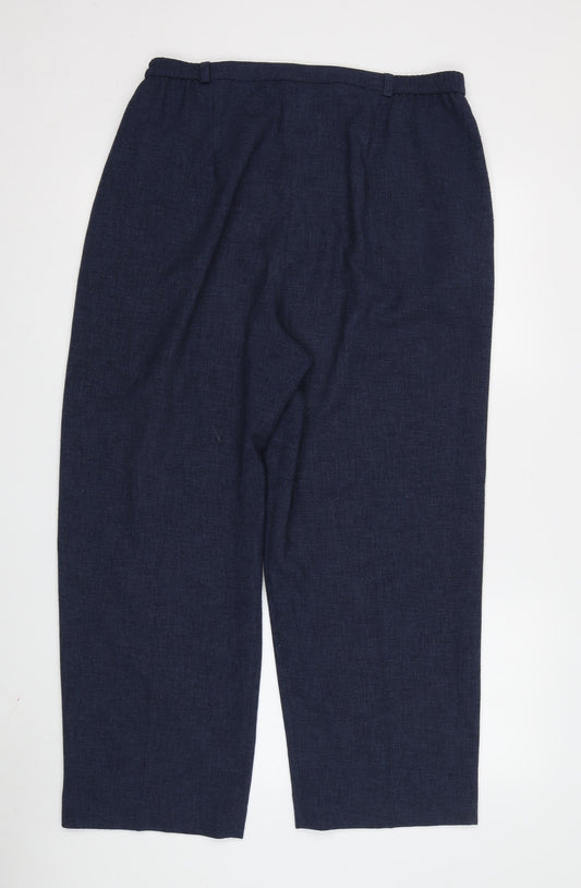 Eastex Women's Blue Straight Trousers Size 10