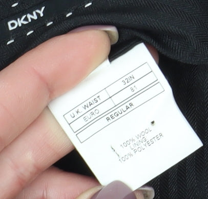 DKNY Slim Fit Blue Dress Pants for Men, Size 32