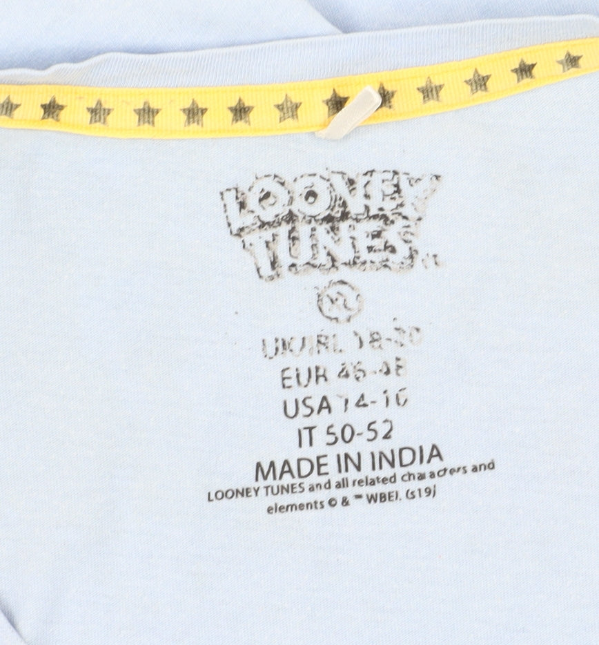 Looney Tunes Blue T-Shirt, Unisex, Size 18-20, Cartoon