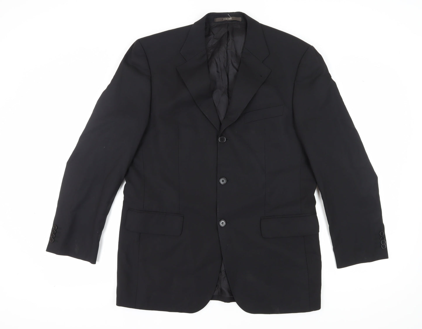 Féraud Men's Black Suit Jacket UK Size 40