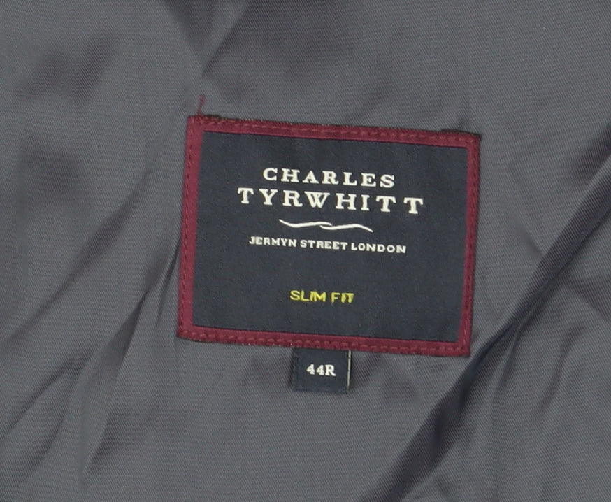 Charles Tyrwhitt Men's Blue Slim Fit Blazer 44R