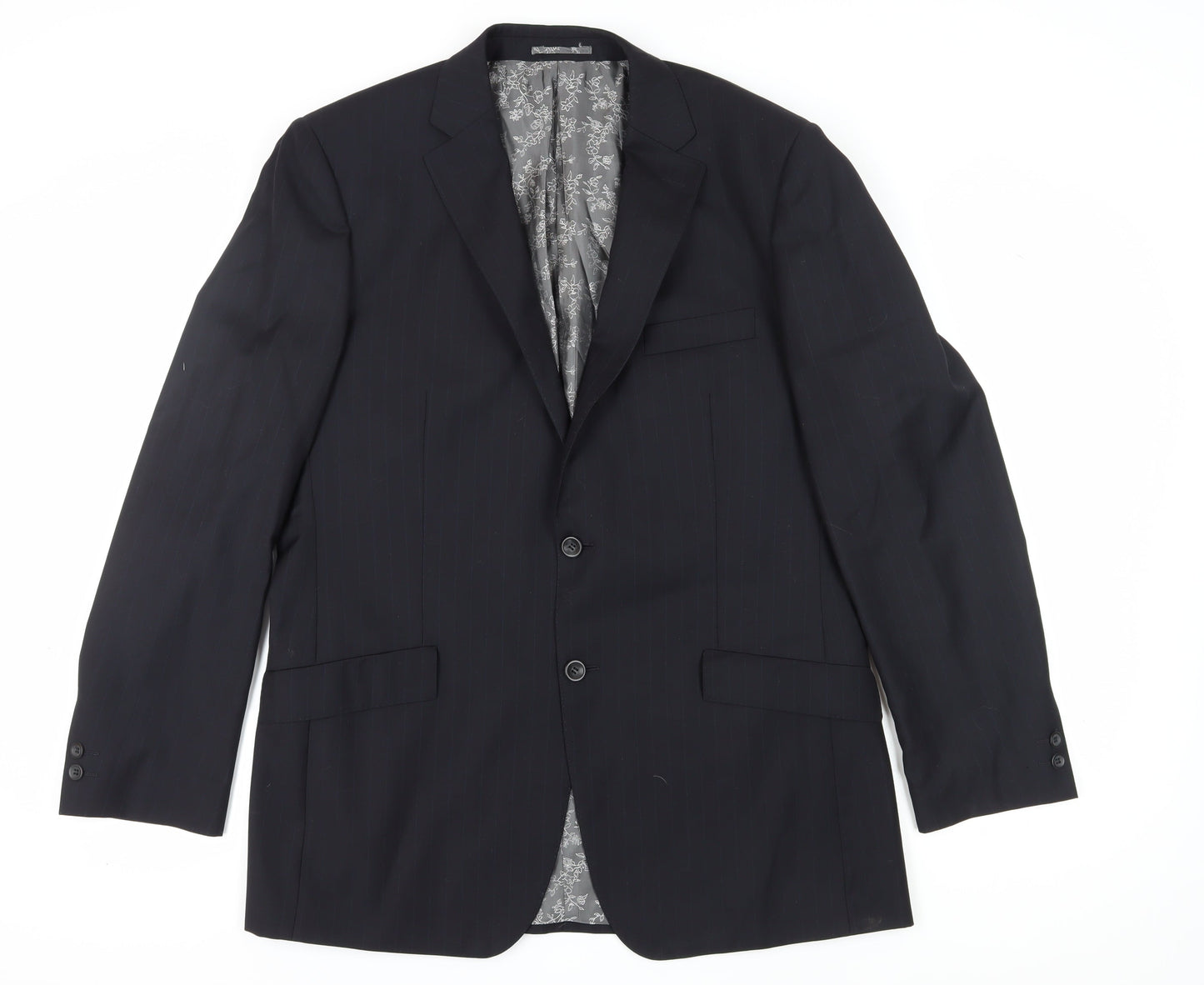 Pierre Cardin Men's Black Blazer 42 Long Business Wedding
