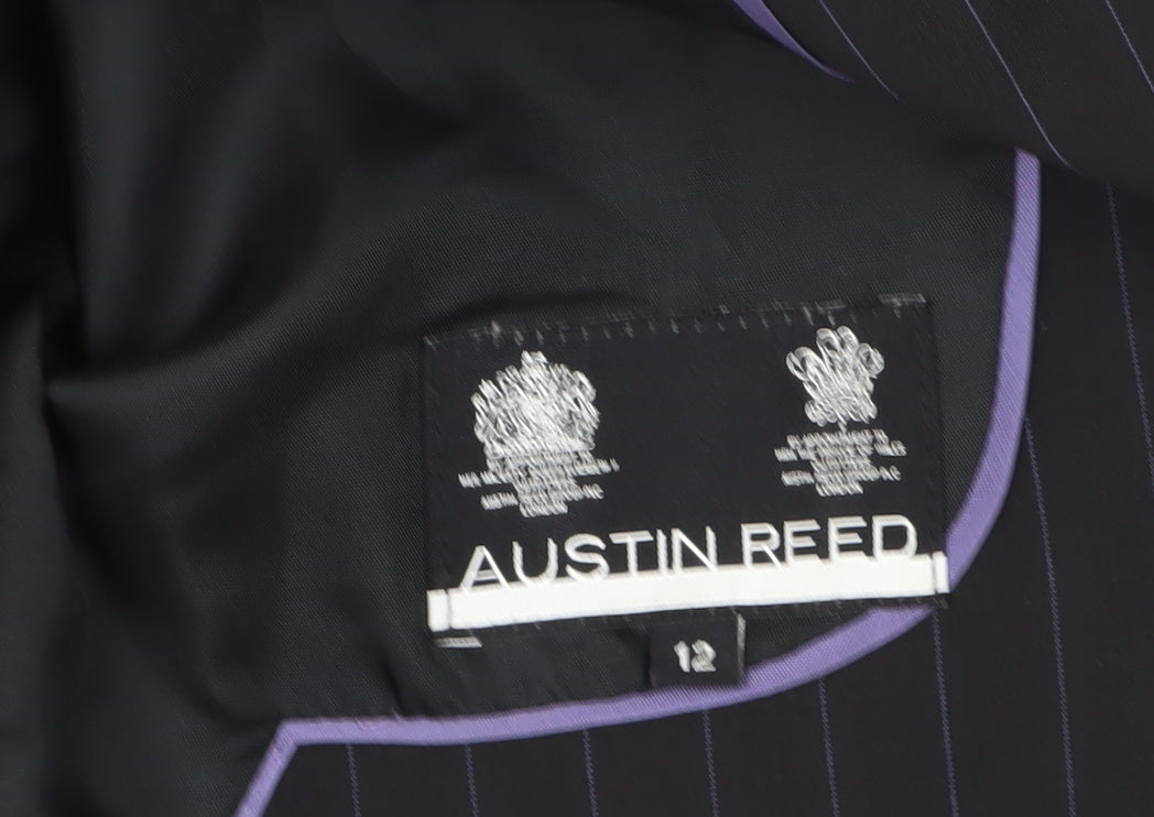 Austin Reed Women's Black Pinstripe Blazer, Size 12