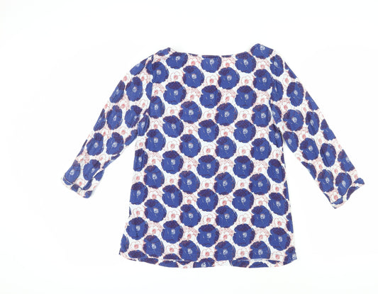 Womens UK Size 12 White Stuff Blue Viscose Blouse