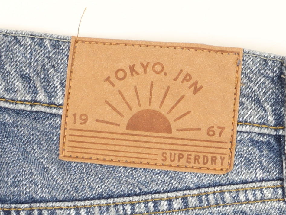 Superdry Women's Blue Straight Jeans Size 24