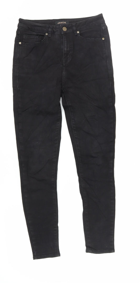 Additional front view of Jaeger Women's Black Skinny Jeans, size 6