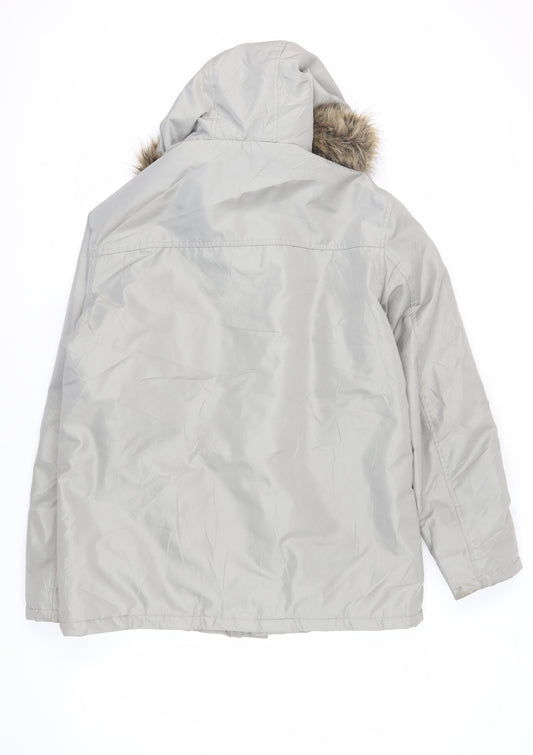 Jack & Jones Men's Grey Parka Jacket XL