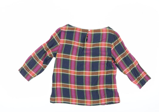 Womens UK Size 8 Laura Ashley Multicoloured Cotton Blouse