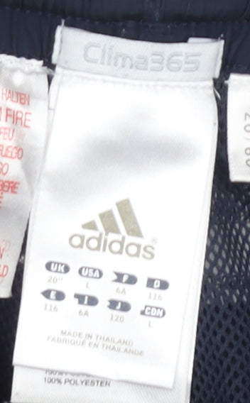 Adidas Men's Blue Athletic Shorts, Size 116