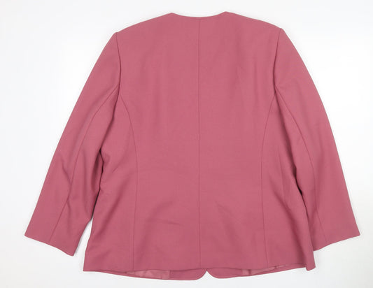 Eastex Pink Women's Blazer Size 16 Suit Jacket Workwear