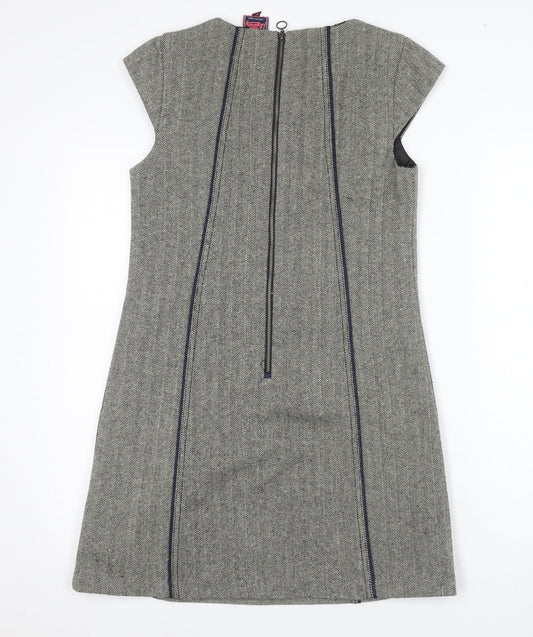 Superdry Women's Grey Tweed Sheath Dress S