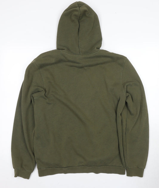 Puma Men's Green Pullover Hoodie Medium